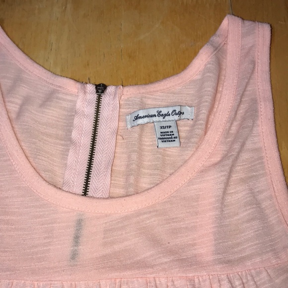 American Eagle Pink Tank Top with Zip Back - Picture 2 of 3